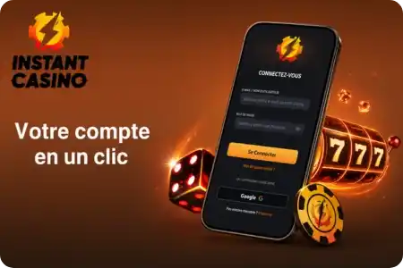 Connexion au compte joueur sur Instant Casino en français
