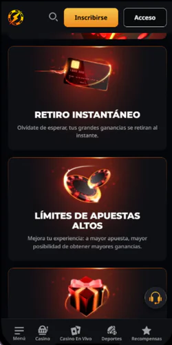 Instant Casino Francia Página principal