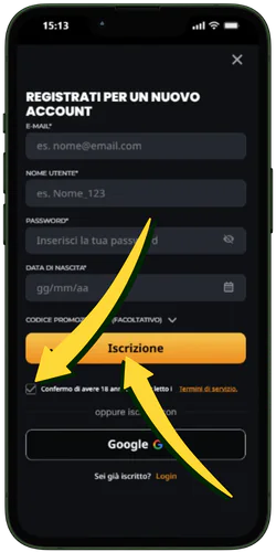 Instant Casino Italia Conferma e convalida