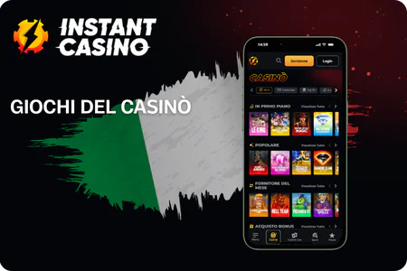 Instant Casino Francia Giochi del Casinò