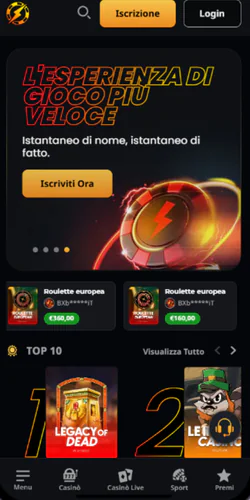 Instant Casino Francia Pagina principale