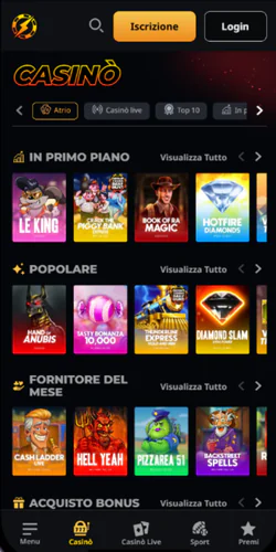 Instant Casino Francia Selezione di giochi